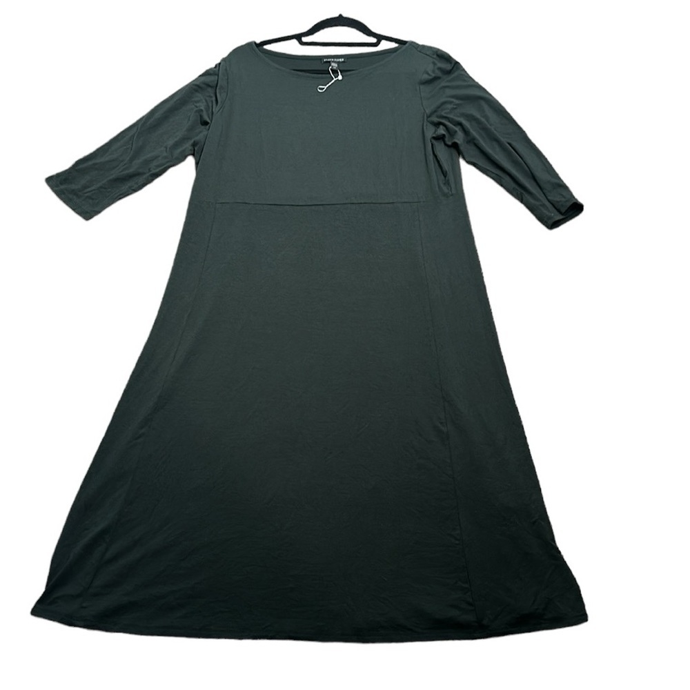 Eileen fisher midi dress size large dark green new with out tags Lagan look